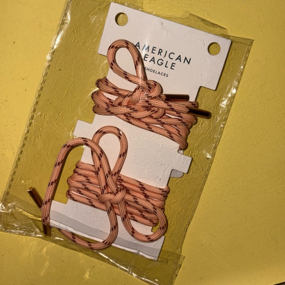 American Eagle Light Pink Shoelaces